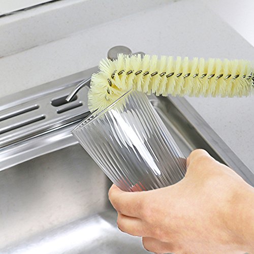 Long Bottle Brush Cleaner -16" Bottle Cleaning Brush Flexional Water Bottle Cleaner Washer Tool for Water Bottles,Cup,Tumblers or Wine Stemware - view 5