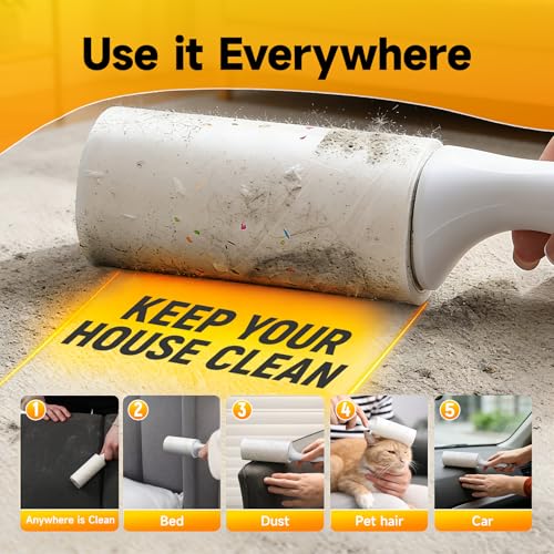 600 Sheets Extra Sticky Lint Roller for Pet Hair - view 6