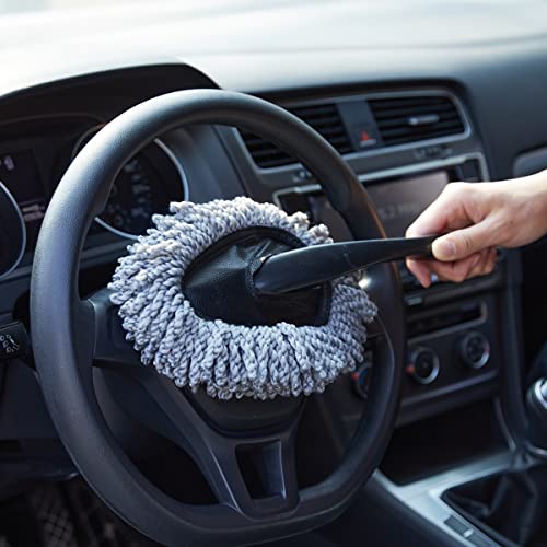 (3 Pack) Microfiber Car Duster Exterior Scratch Free, Extendable Handle Interior Multipurpose dust Cleaning Duster for car - view 6