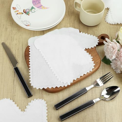 White Microfiber Dusting Gloves, 60 Pieces Dusting Mitt, Wipes Feather Dusters, Dual-Sided Disposable - view 5