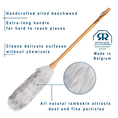 Lambswool Duster with Wooden Handle, 29.5 Inch - view 5