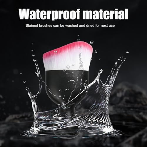 Car Detailing Brush, Curved Soft Bristles Auto Removal Dust Collectors, Universal Vehicle Dashboard, Air Conditioner Vents etc Interior Cleaning Tool Accessories (White/Red) - view 4