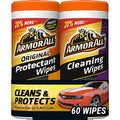 Car Cleaning Wipes and Car Protectant Wipes, Wipes for Cars, Trucks and Motorcycles, 30 Each, 2 Pack