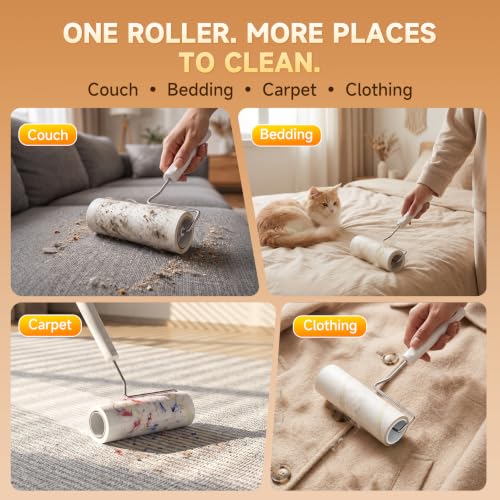 500 Sheets Large Lint Roller for Pet Hair, 6.3-Inch Wide - view 5
