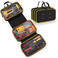 Roll Up Tool Bag with 3 Clear Window Cases (One Detachable)