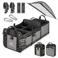 Large Car Trunk Organizer, Modular & Collapsible, Gray
