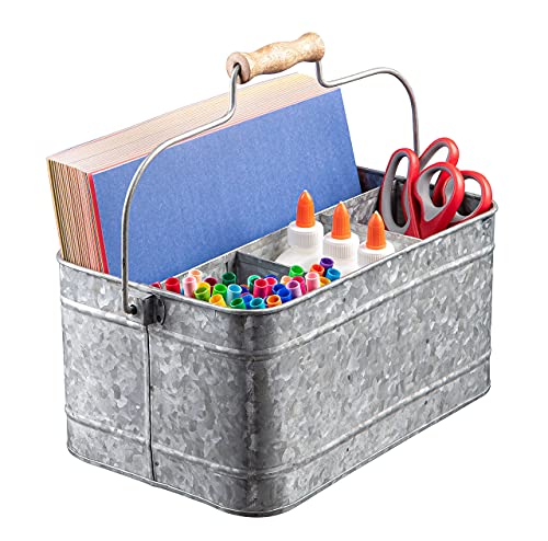 Farmhouse Kitchen Caddy Organizer with Handle, 13 x 8 In - view 3