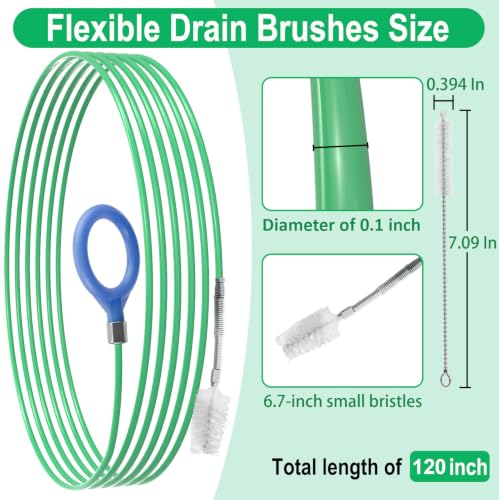 Auto Sunroof Drain Cleaning Tool, 120 Inch Flexible Tube Cleaning Brush - view 2