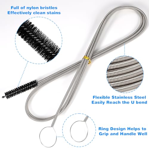 11 Pcs Cleaning Brushes Set, 8 Inch + 60 Inch Cleaner Brushes - view 3