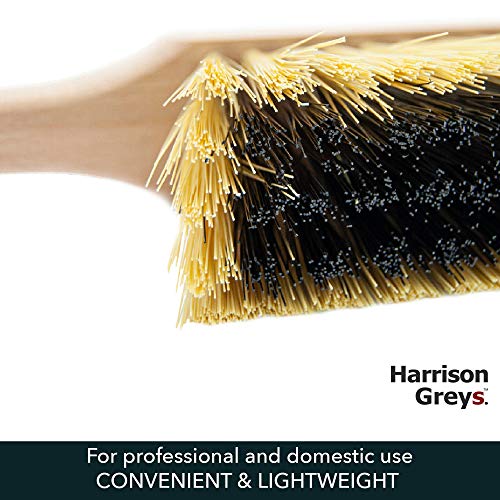 Cleaning Brush, 14.2'' Hand Broom with Medium-Soft Bristles, Wooden Handle, Multi-Purpose Dusting Brush for Home and Professional Use - view 4