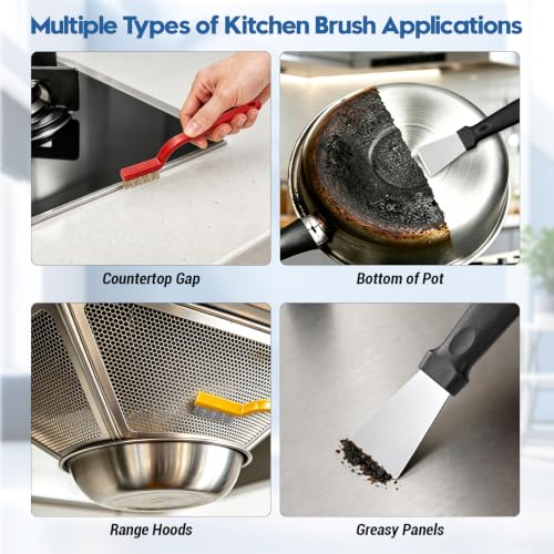 20 Pcs Crevice Cleaning Brush, V-Shaped Grout Brush for Kitchen - view 7