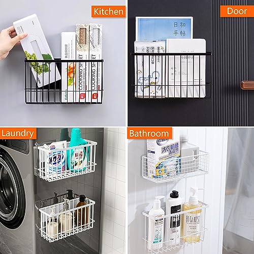Magnetic Shelf Fridge Basket Bin for Washer Dryer Locker Whiteboard Cabinet - view 4