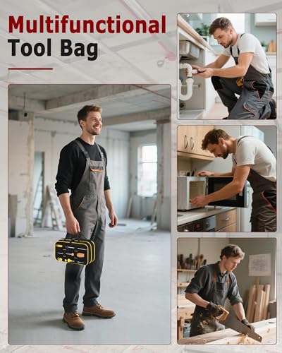 Roll Up Tool Bag with 3 Clear Window Cases (One Detachable) - view 6