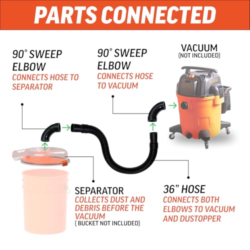PRO Dust Collector - 99.9% Efficiency Cyclone Dust Separator Kit - view 4