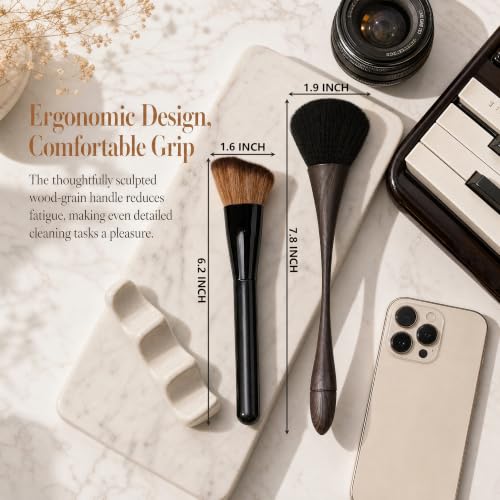 2 Pcs Exquisite Dusting Brush, Small Detailing Brushes, Soft Microfiber Brush for Models, Craf, Collectibles,Computers, Digital Devices, Car Interior, Musical Instruments,Craft, Artwork - view 2