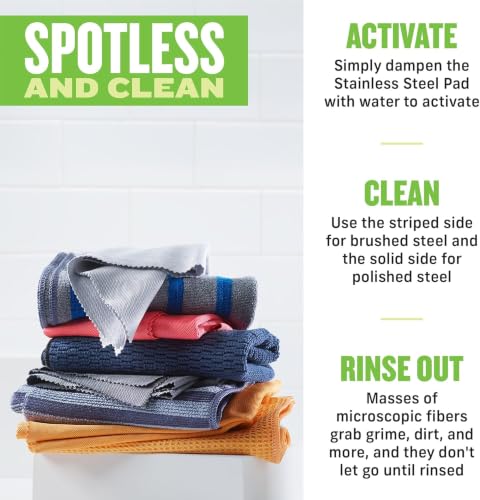 Stainless Steel Cleaning Cloth Pack - Wipes Clean with Water - view 4