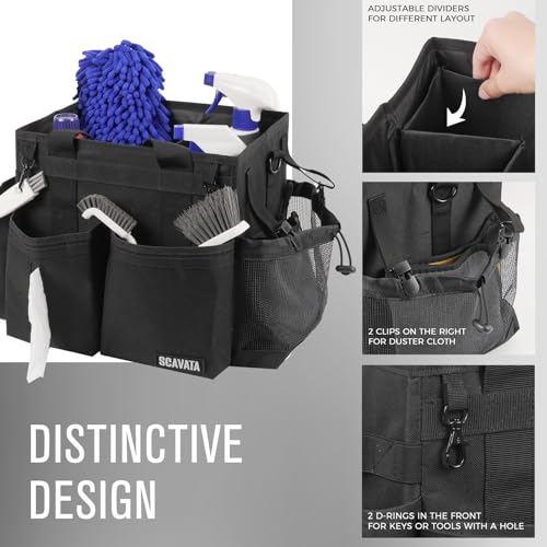 Compact Wearable Cleaning Caddy with Handle & Shoulder Straps - view 3