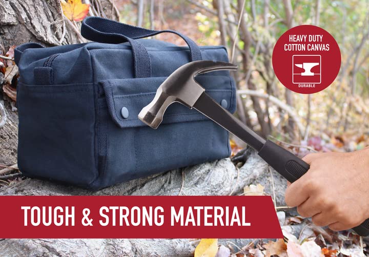 GI Style Mechanics Tool Bag, Heavy-Duty Canvas Tool Storage - view 4