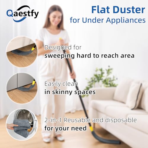 Disposable Sweeper Cloths 10-Pack, Replacement Dry Cleaning Pads Compatible Only Sweeper QAE041, Easy Attach & Dispose, Thick Dust & Hair Pickup Cloths - view 3