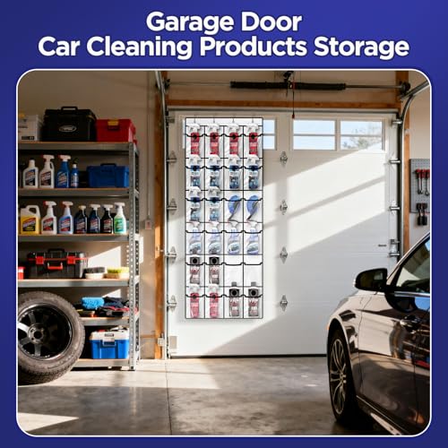 Clear Cleaning Supplies Organizer,Cleaning Products 24 Large Pockets - view 7