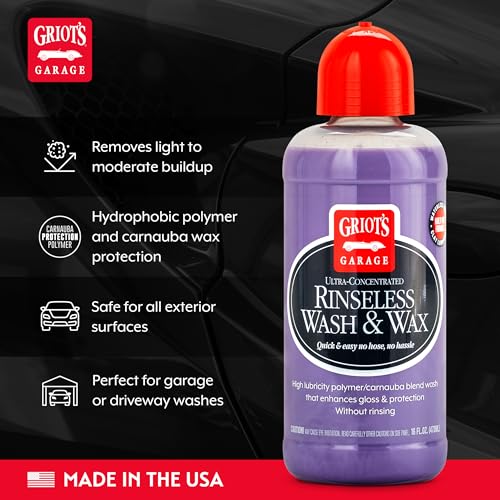Rinseless Wash and Wax for Car Cleaning and Detailing, No-Rinse, Waterless Formula For RVs, Boats, Trucks, Motorcycles and More, 10493, 16oz - view 3