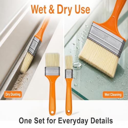 3 Pack Microfiber Duster Brush, Soft Bristles Detailing Brush Dusting Tools, Cleaning Brushes Duster for Auto Interior, Automotive Dashboard, Arts and Crafts, Digital Product, Keyboard - view 4