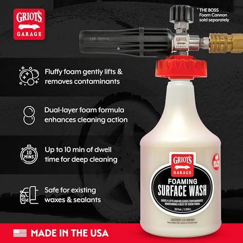 BOSS Foaming Surface Wash for Car Cleaning and Detailing, Compatible with the BOSS Foam Cannon Auto-Mix System, 35oz - view 3