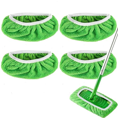 Reusable Microfiber Mop Pads Compatible with Swiffer Sweeper Mop