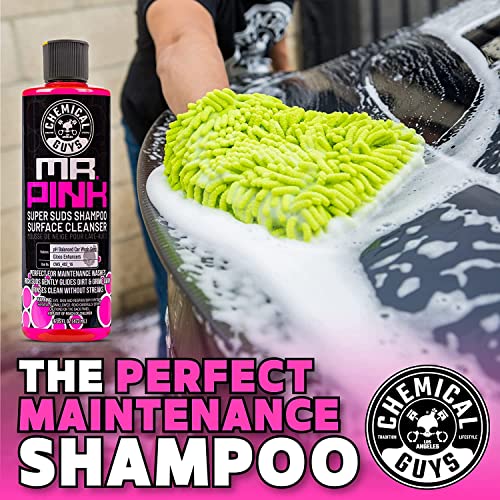 Mr. Pink Foaming Car Wash Soap & Chenille Mitt Kit, 16 oz - view 7