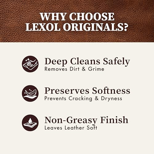 Leather Cleaner and Conditioner Kit for Furniture Car Interiors Shoes Handbags, Leather Cleaner and Conditioner Two-Step System with 2 sponges, 8 oz Each - view 2