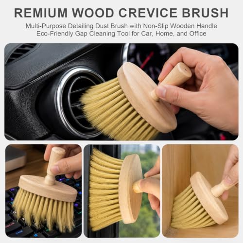 12PCS Car Detailing Brush Set, Interior Cleaning Kit with Air Vent Brush - view 4