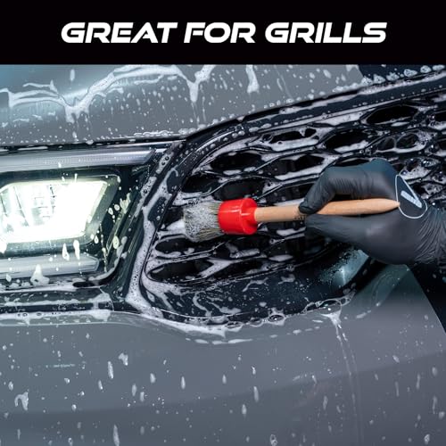 Car Detailing Brush Set for Exterior Car Cleaning, 3 Pack - view 4