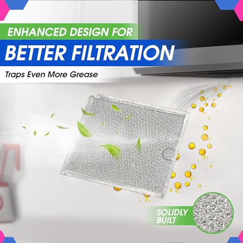 Microwave Filter 9" x 7.7" Fit's GE WB6X486 Oven Vent Grease Filters - view 4