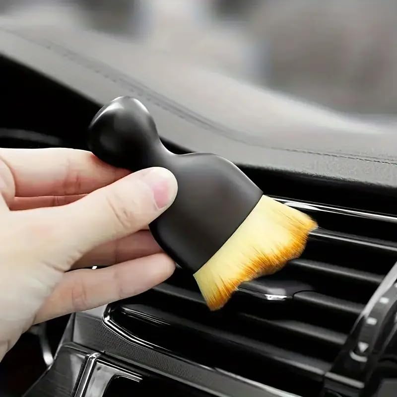 Car Interior Detailing Brush - Ultra-Soft Bristles Multifunctional Dust Remover, Ergonomic Grip Portable Cleaner for Vehicle Vents & Crevices - view 4