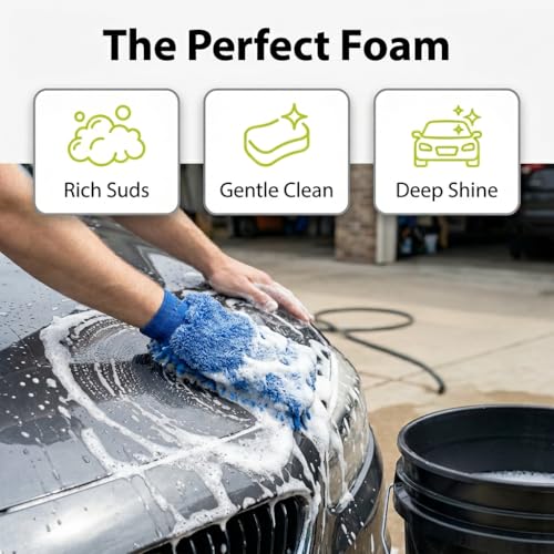 Care Car-Shampoo and Soap - Car Detailing Kit Essential - Vehicle Cleaning Supplies - Produces Thick, Foamy Suds - Gentle on Wax and Sealants, 16 Oz. - view 6