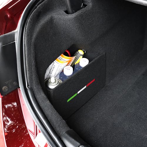 Car Rear Trunk Organizer Side Divider Emblem Badge Sticker fits for Alfa Romeo Giulia 2016 2017 2018 2019 2020 2021 2022 2023 2024 2025 2026 Accessories - view 5