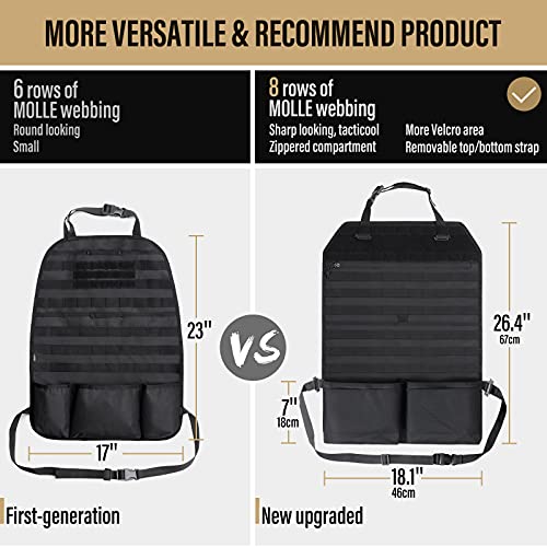 Molle Seat Back Car Organizer Fit Most Car F150 Jeeps Pickups Trucks - view 2