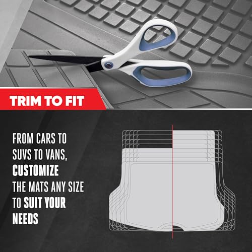FlexTough Rear Cargo Mat – Heavy-Duty Trimmable Car Trunk Mat for Back of SUV, Universal Rear Cargo Liner for SUV, Flexible Trunk Liner, Automotive Floor Mats & Cargo Liners (Gray) - view 4