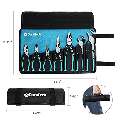 7-Piece Pliers Set with Rolling Pouch,Cr-Ni Construction - view 2