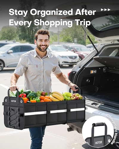 Trunk Organizer for SUV – Car Storage Box Collapsible Car Organizer - view 3