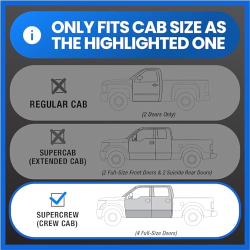 Underseat Storage Box Compatible with 2015-2026 Ford F-150; 2017-2026 F-250 F-350 SD Supercrew Cab, Black Rear Under Seat Storage Organizer Cargo Box | TG-CB5F2228 - view 2