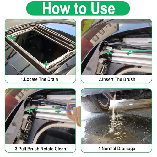 Auto Sunroof Drain Cleaning Tool, 120 Inch Flexible Tube Cleaning Brush - view 5