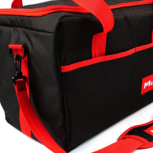 Car Detailing Organizer Bag Tote | Black 600D Oxford Fabric, Water-Resistant & Lightweight | Professional Auto Detailing Tool Bag with Multiple Pockets for Car Care & Garage Storage - view 4