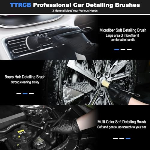 10PCS Car Detailing Cleaning Kit Interior Cleaner, Car Detailing Brushes, Car Duster, Car Cleaning Gel, Microfiber Cleaning Cloth, Car Accessories Essentials Supplies Tools for Auto,Truck, Interior - view 2
