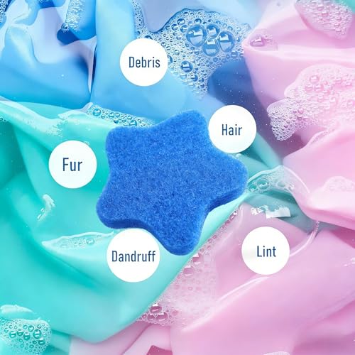 6 PCS Pet Hair Remover for Laundry – Effectively Removes Fur, Lint & Dander – Reusable, Eco-Friendly Laundry Pet Hair Catcher – Gentle on Clothes, Protects Machine, Easy to Use & Clean (Blue) - view 3