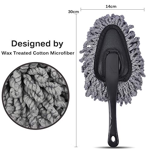 Car Cleaning Kit - Premium Microfiber Wash Brush & Boar Hair Detail Brushes Set, Including Dash Duster for Interior and Exterior Car Care - view 2