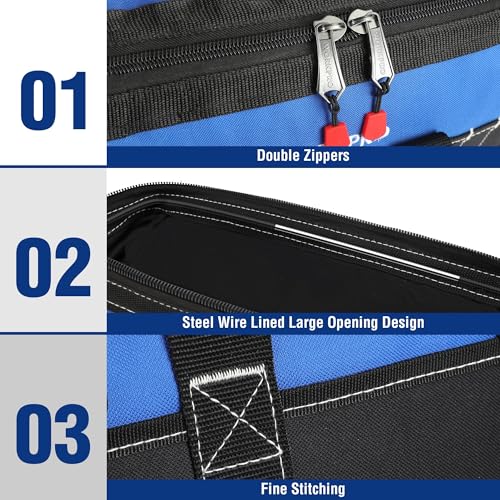 16-inch Wide Mouth Tool Bag with Water-Proof Molded Base - view 3