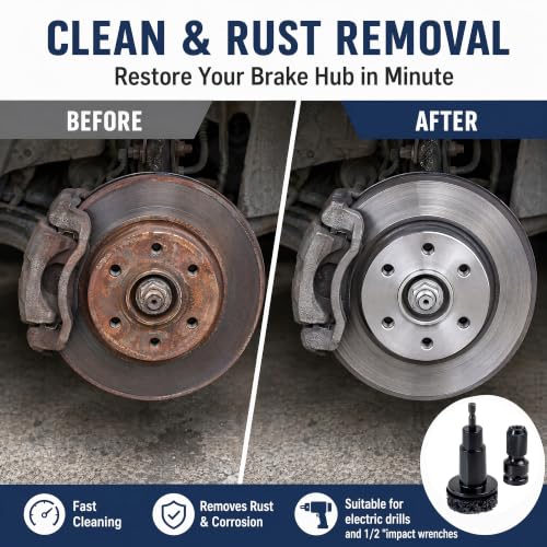 Wheel Hub Cleaning Kit - Resurfacing Drill for Brake Hub & Rotor - view 2