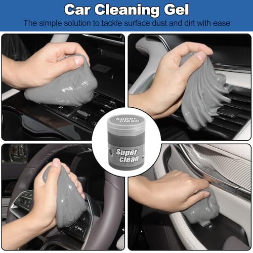 Windshield Cleaner Tool, 14Pcs Car Interior Cleaning Kit - Car Detailing Kit Interior Cleaner, Car Detailing Brushes, Car Duster Brush, All-in-One Inside Car Cleaning Supplies for Women Men - view 5