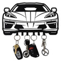 Metal Automotive Key Holder with 6 Hooks - Unique Wall Mounted Car Lovers Gifts for Men & Women - Cool Man Cave Decor